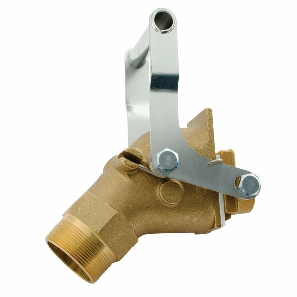 Vestil Manual Drum Faucet - Jumbo Brass JDFT-B